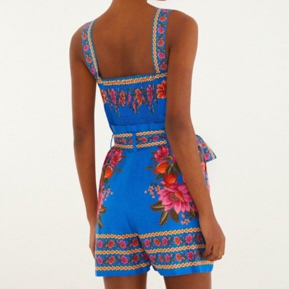 FARM RIO fruit scarf romper XS NWT $190 - Picture 2 of 2